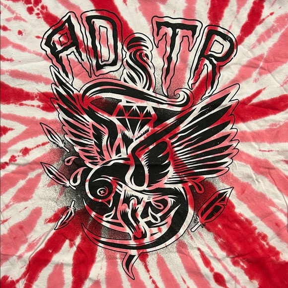 A Day to Remember Red and White Tie-Dye 100% Cotton Band T-Shirt, Size XL, NWOT - Picture 4 of 9